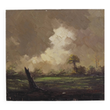 Landscape oil painting on canvas | 1950s