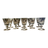 St Louis crystal white wine glasses