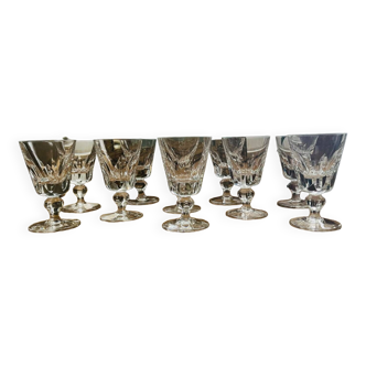 St Louis crystal white wine glasses