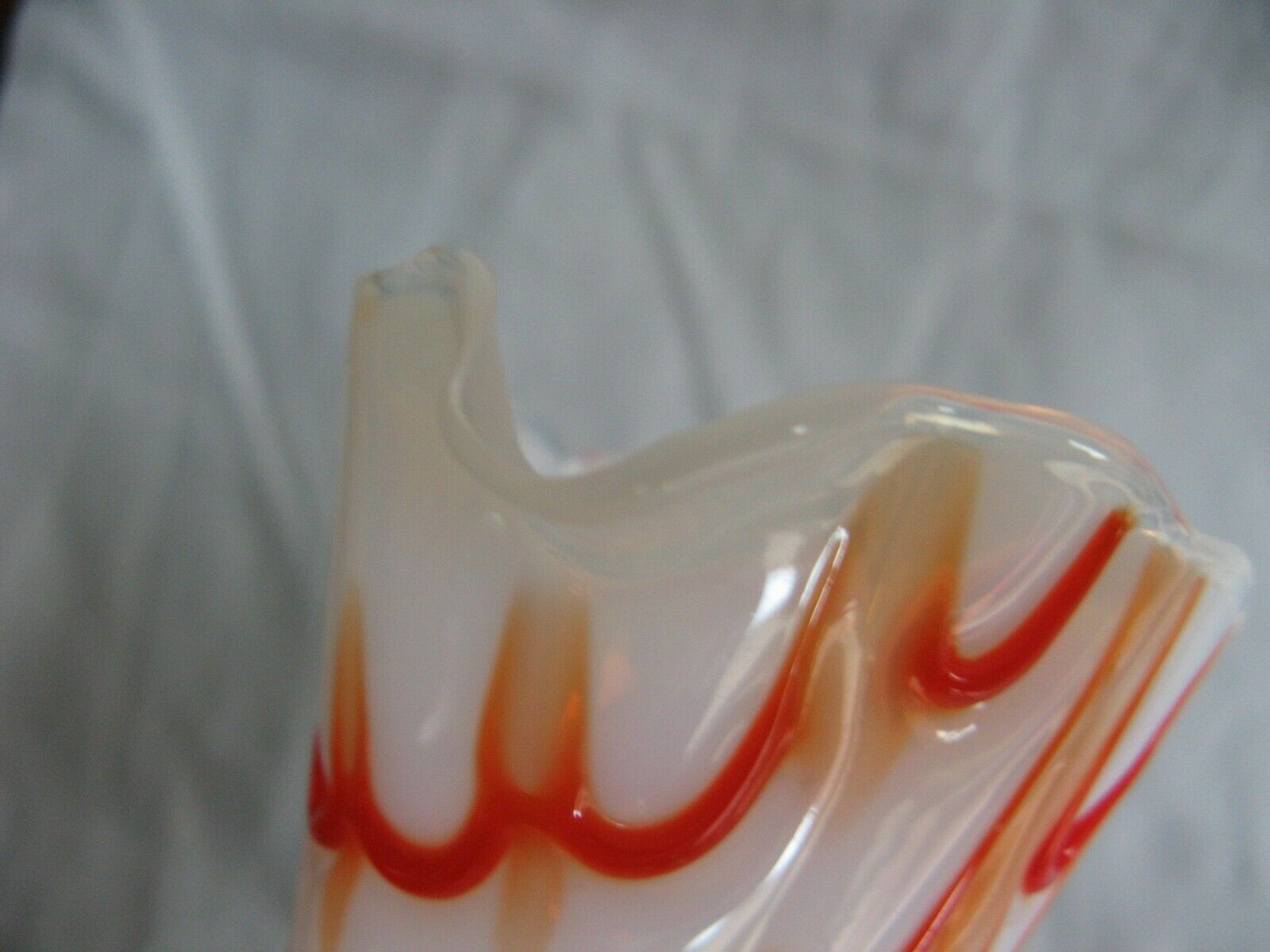 Crystal or opaline foot pitcher murano opalescent glass fair