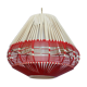 Hanging lampshades scoubidou stretched yarn years 50