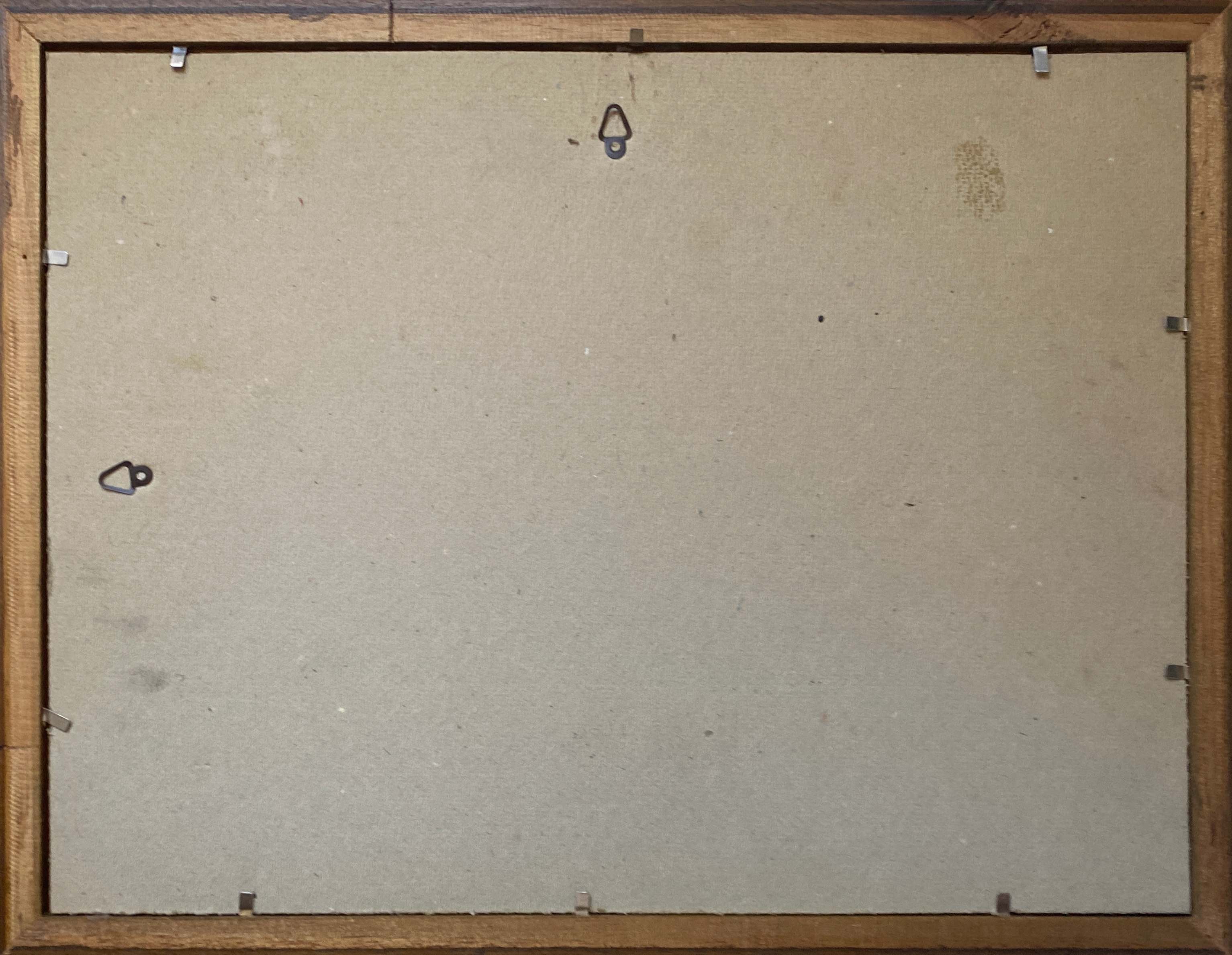 Tableau HST "Marine, les barques au port" signé W. Jones, référencé