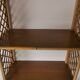 Vintage rattan wall shelf