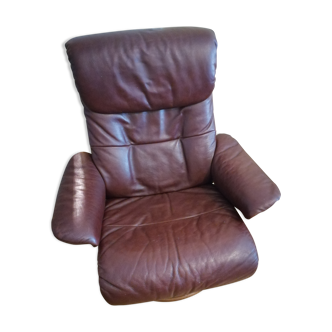 Fauteuil cuir de bufle