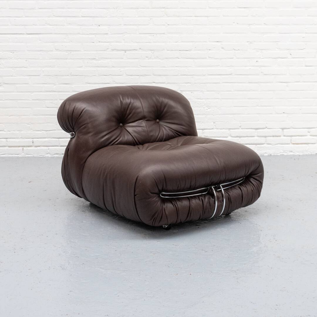 Fauteuil Soriana Afra & Tobia Scarpa Cassina années 1970