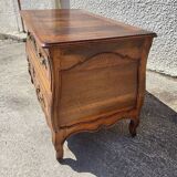 Louis xv tombeau chest of drawers in walnut 2 drawers from the 18th century