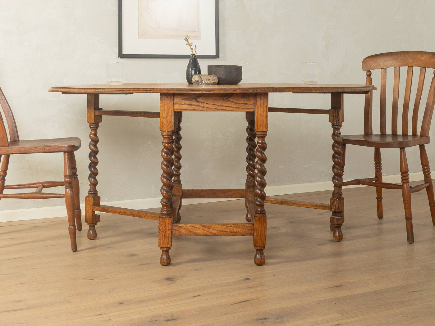 Victorian gateleg dining table, circa 1890