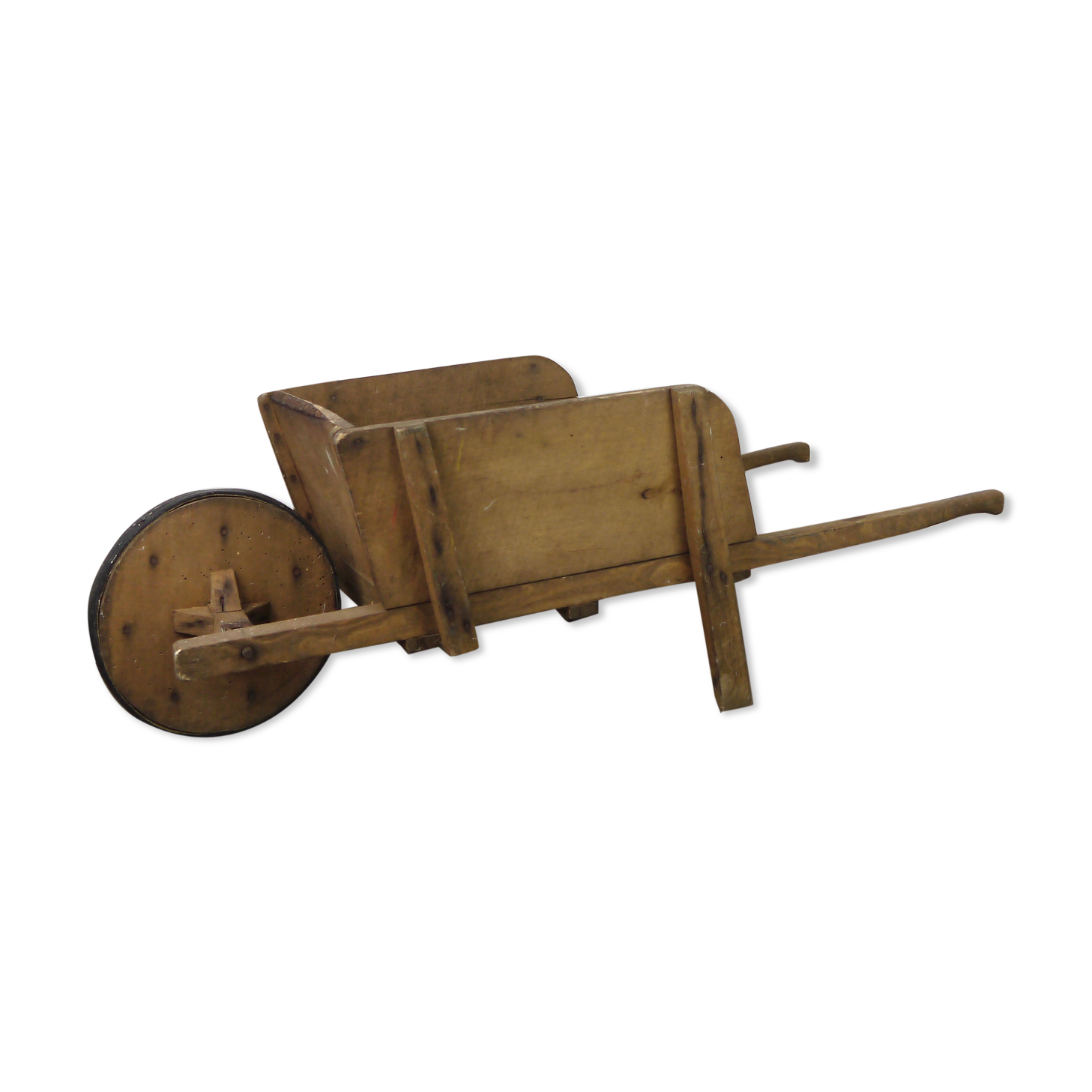 Children's wooden wheelbarrow