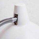 Regent desk lamp in white metal
