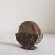 Set of 6 vintage stone/marble coasters and case