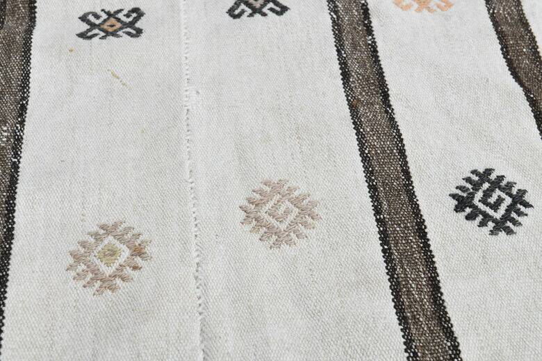 Flat vintage kilim hallway rug