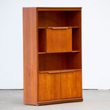 Scandinavian teak library with office 1960