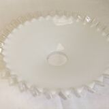 Opaline mount drop speckled lace lampshade pendant chandelier lamp tu