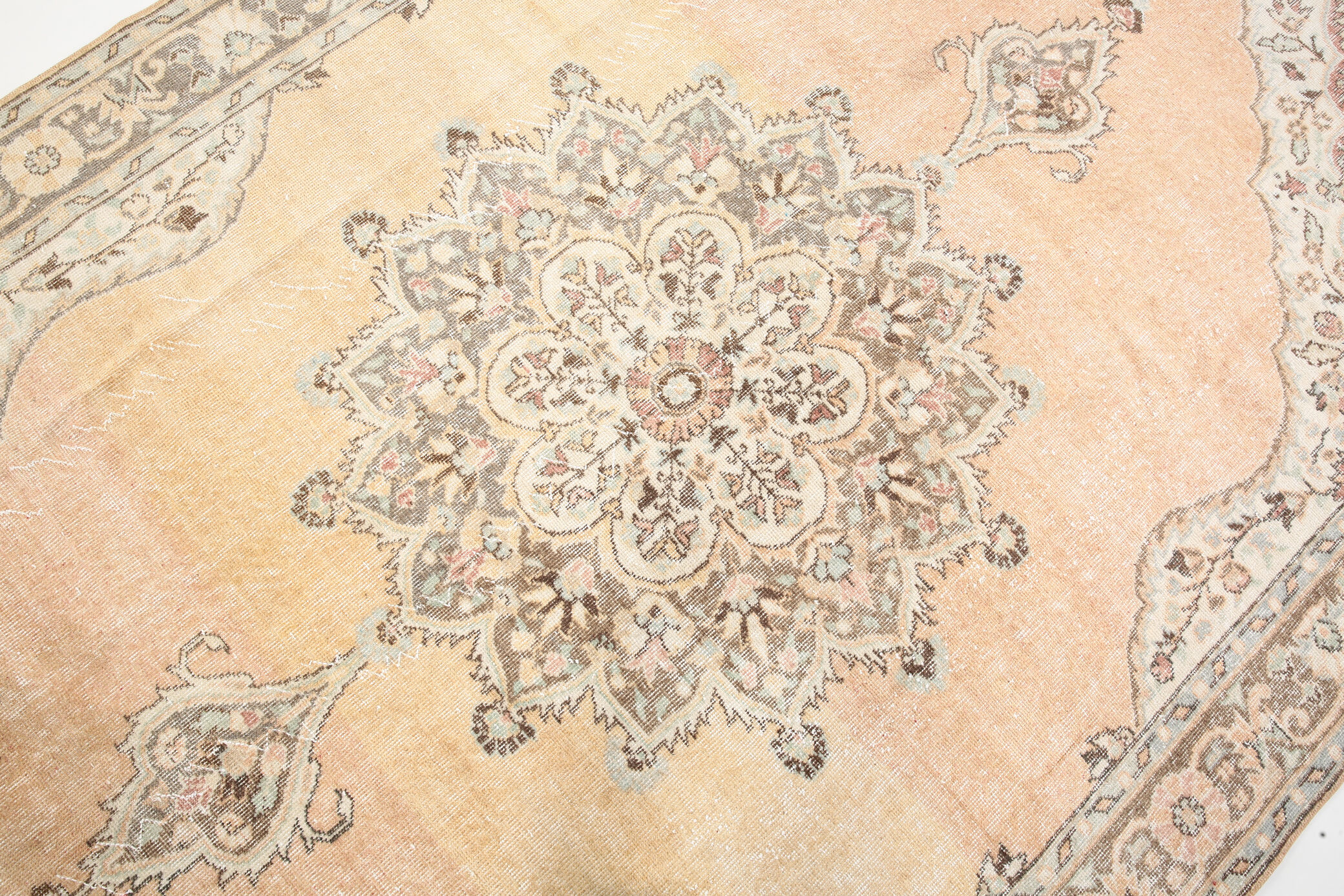 7x11 classic turkish vintage rug, vintage carpet rug 331x205cm