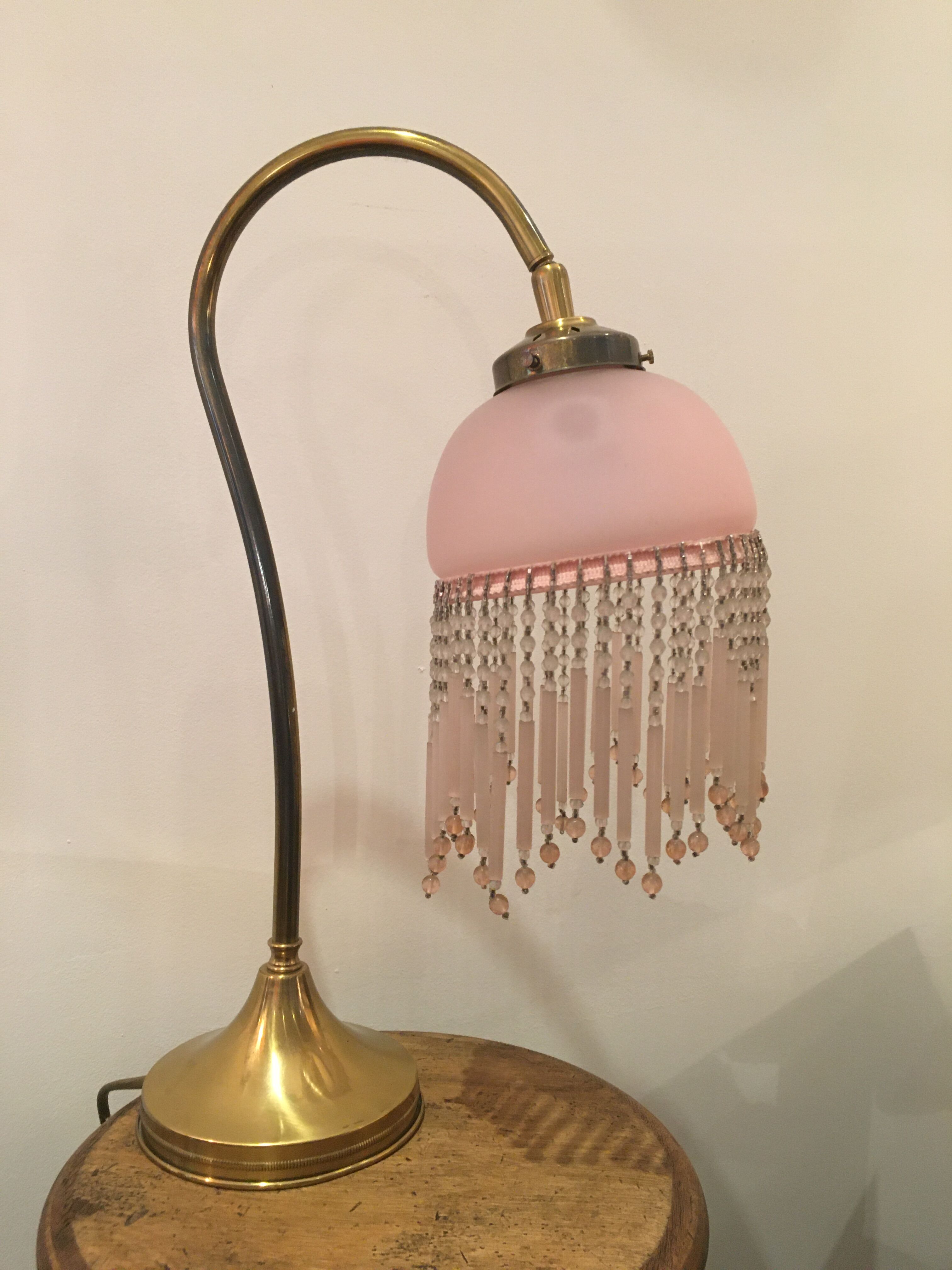 Swan collar and stamps lamp