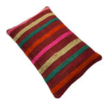 Vintage turkish handmade kilim cushion cover , 30 x 50 cm