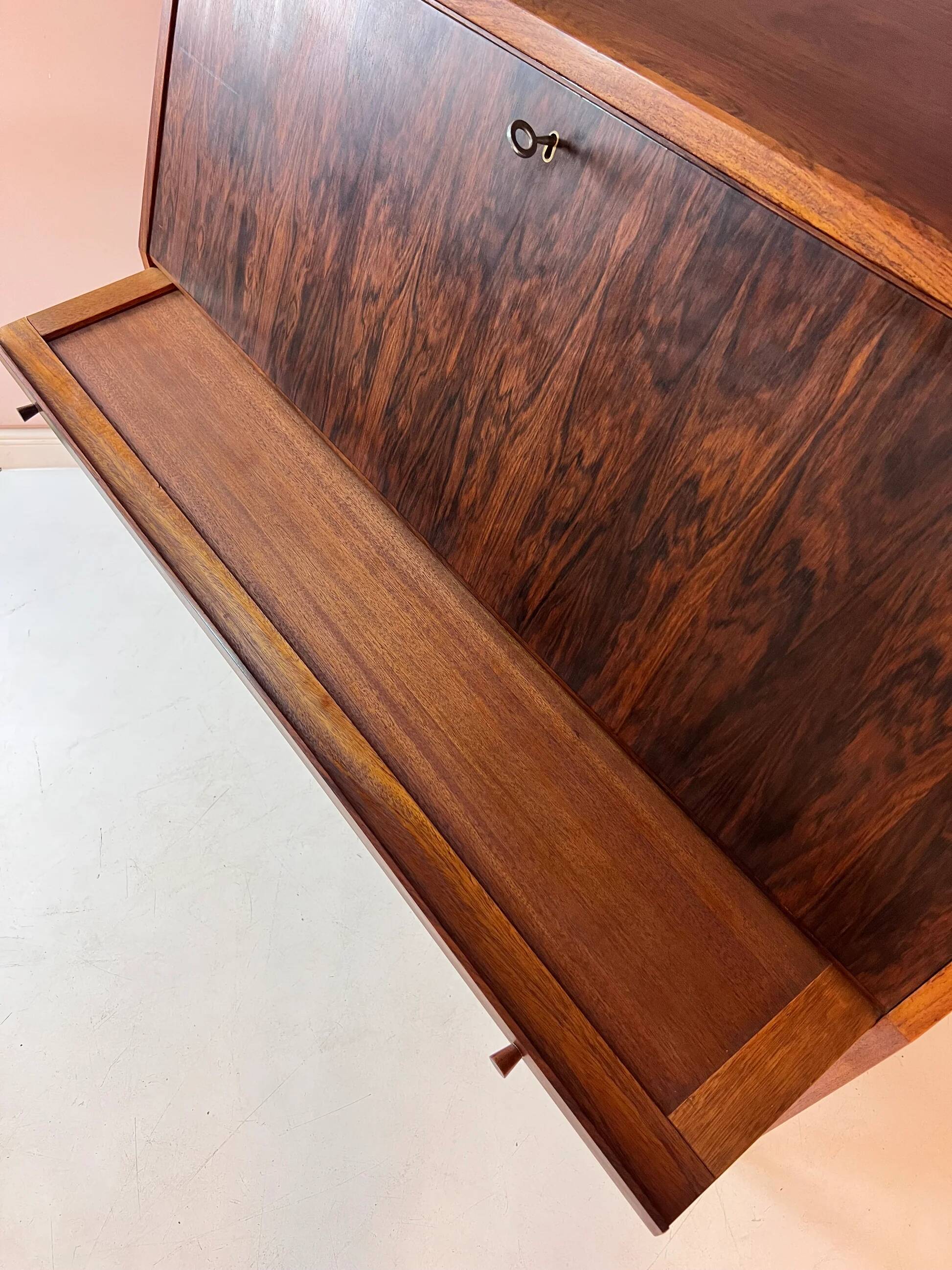 Secrétaire en palissandre par Bernhard Pedersen & Sohn