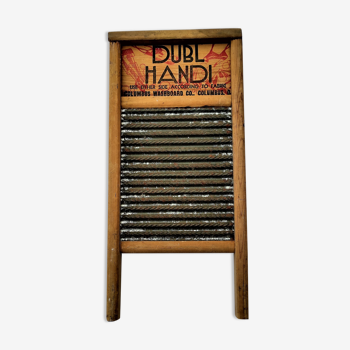 Musical instrument musical wooden washing board dubl handi old