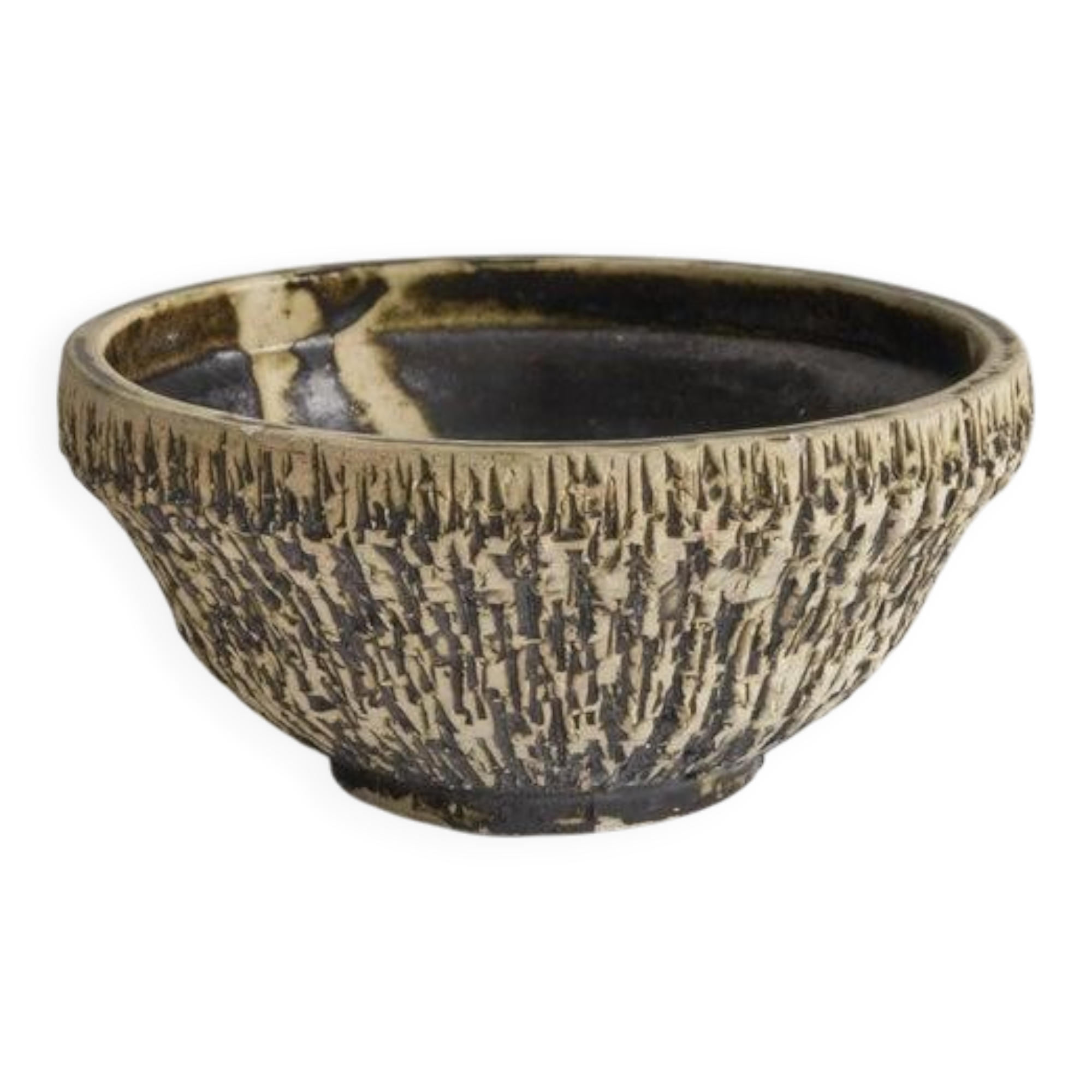 Ceramic bowl 'Birch Bark' mid-20th century