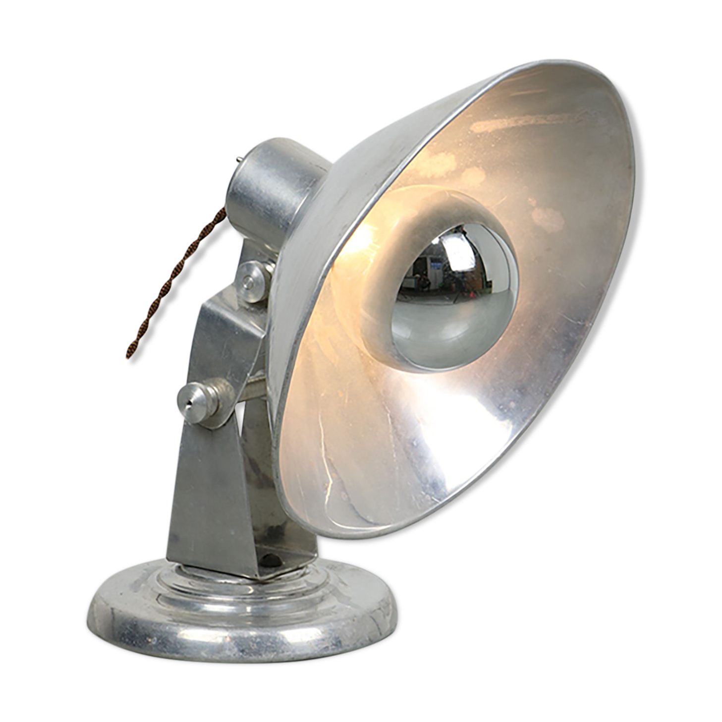 Mid-century Aluminium Adjustable Table Lamp, 50s