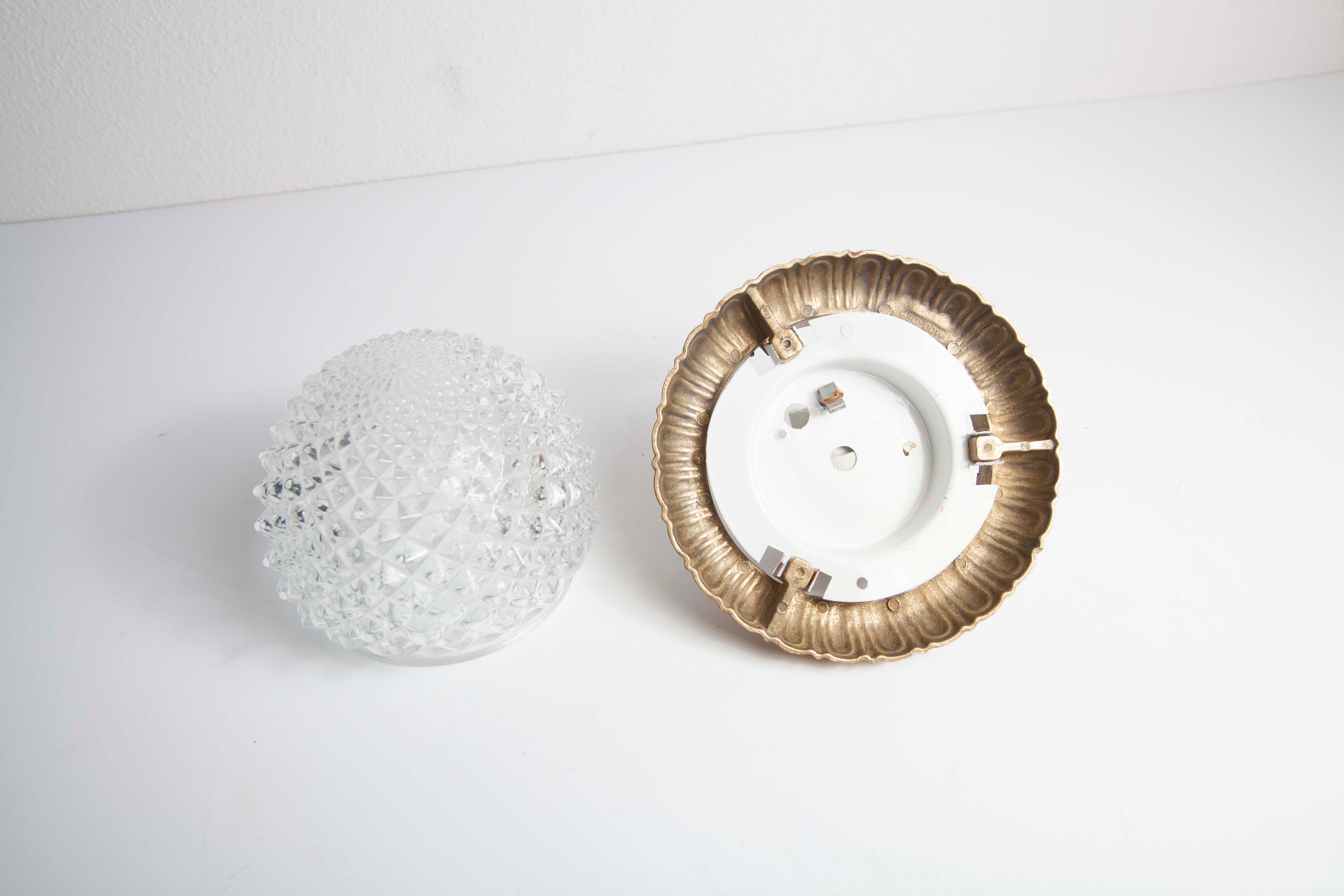 Ceiling lamp Crystal and bronze