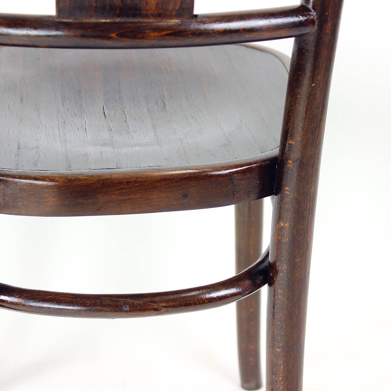 1950s Vintage Bistro Oak Chair, Czechoslovakia