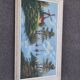 Large vintage painting "Landscape with Windmill" – Signed PAL – 1960s/70s