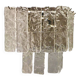 Transparent and hammered strips “listelli” murano glass wall sconce