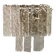 Transparent and hammered strips “listelli” murano glass wall sconce