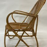 Vintage rattan chair by Dirk van Sliedregt Rohe Noordwolde 1960 from the Netherlands