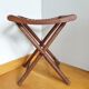 Folding wooden stool