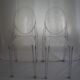Pair of stackable chairs Victoria Ghost by Philippe Starck, Kartell