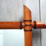 Large vintage bamboo mirror from the 20s