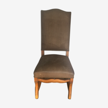Returned leather chair