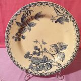 Assiette ancienne porcelaine opaque de Gien
