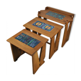 Tables gigognes Guillerme et Chambron 1960