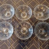 6 art deco dessert cups