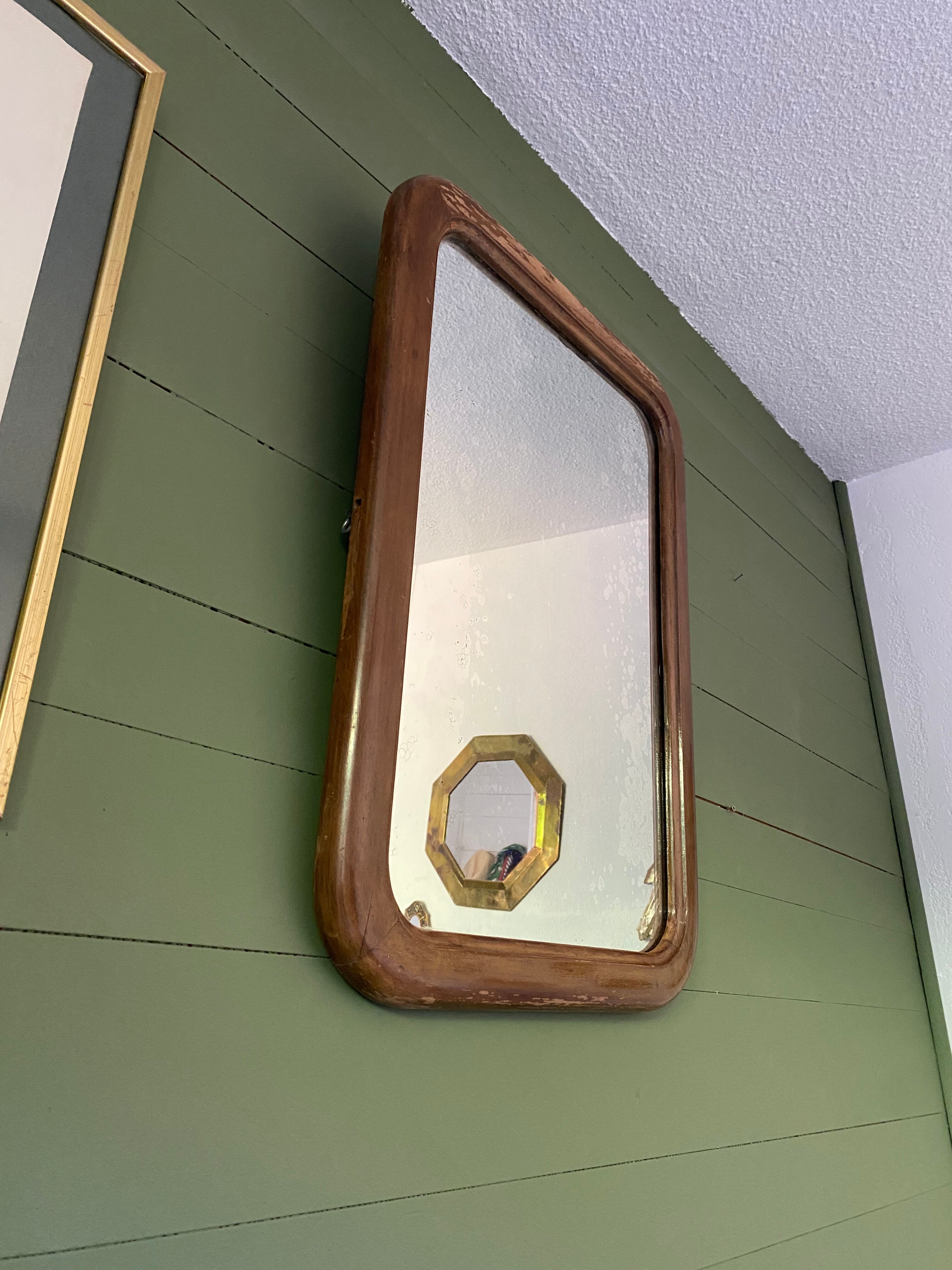 Old rectangular mirror