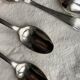 Set of 12 silver-plated metal Art Deco teaspoons.