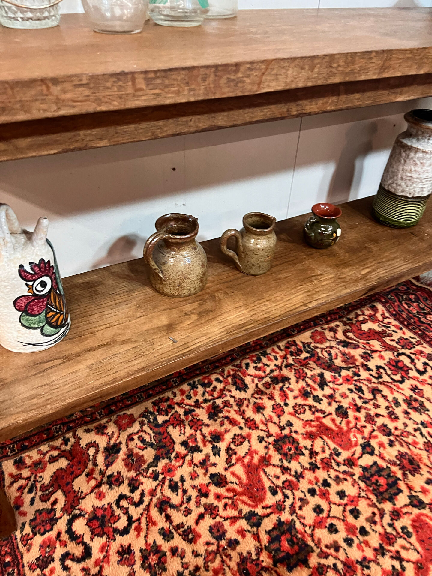Ancienne console d’atelier en chêne
