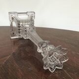 Eiffel Tower shaped candlesticks made by the Portieux crystal factory
