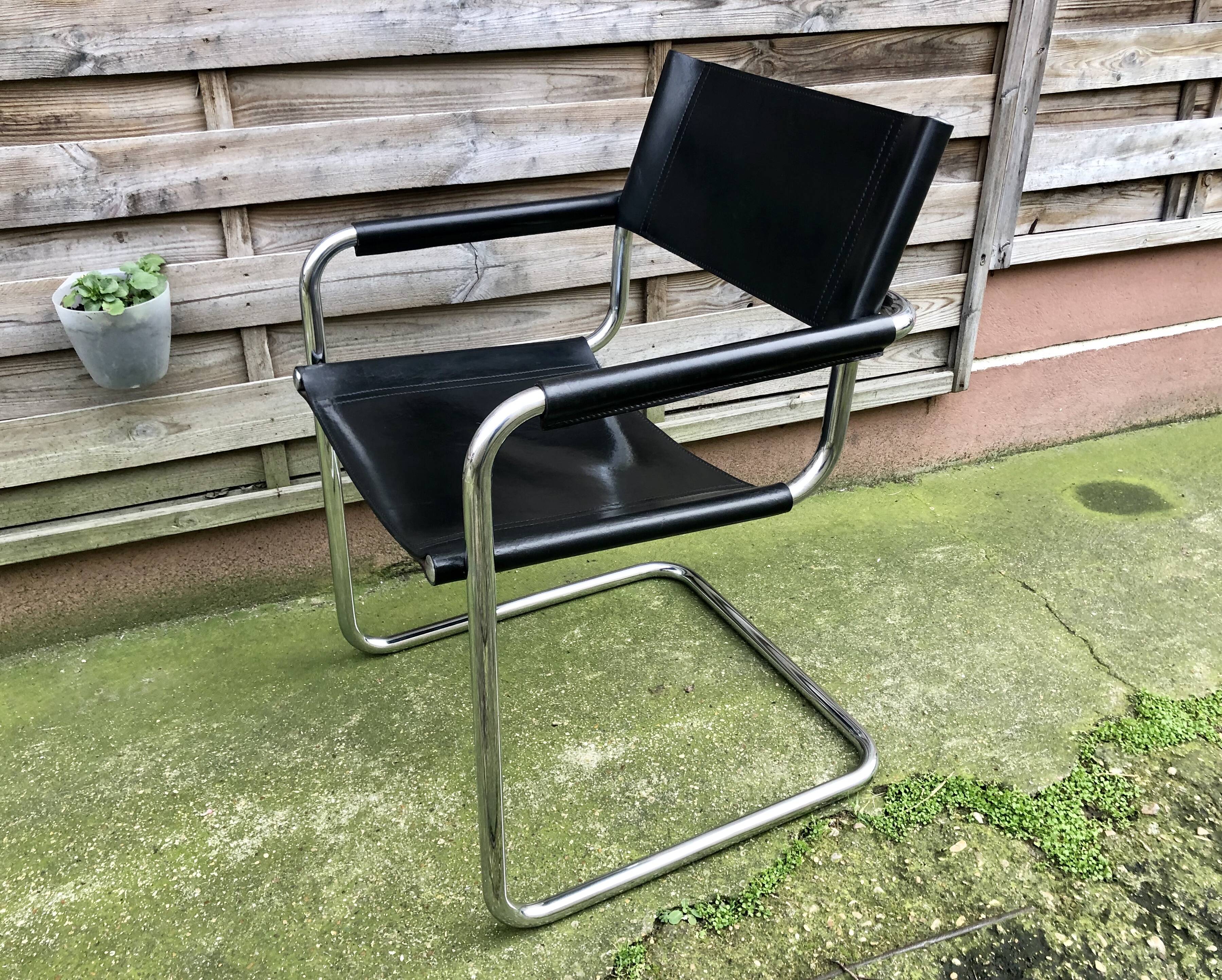 Cantilever S34 design Mart Stam armchair 80