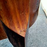 Chest of drawers old marquetry marble top style louis xvi