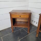 Pair of oak bedside tables