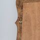 Very large vintage mirror in scrolled solid oak