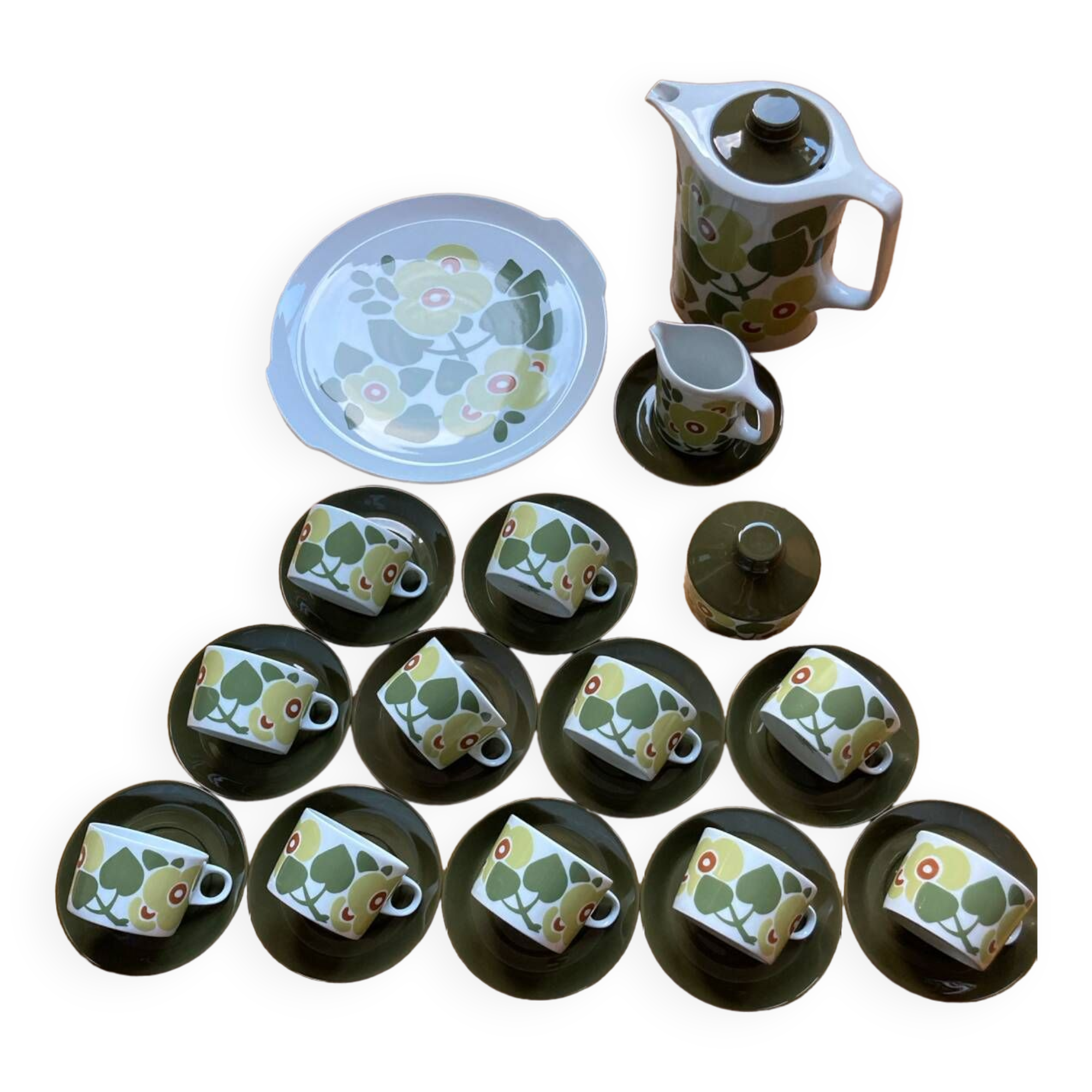 Vintage Hutschenreuther Novum Brasilia coffee set