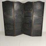 Late 18th-century Belgian embossed leather folding screen – after Daniel Marot