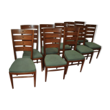 Series of 10 rosewood chairs