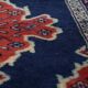 Tapis en laine bleu foncé – 139x66 cm