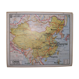 Vidal Lablache school card n°52 bis "Political China" at Armand Colin